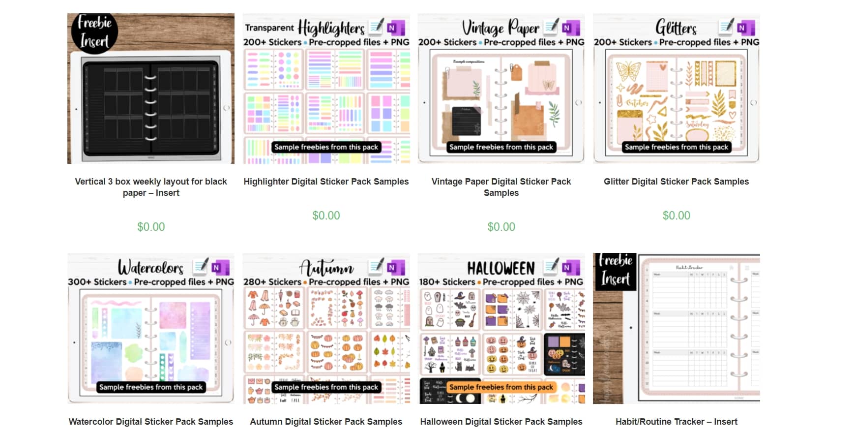 素材多樣,有插圖、背景、表格等