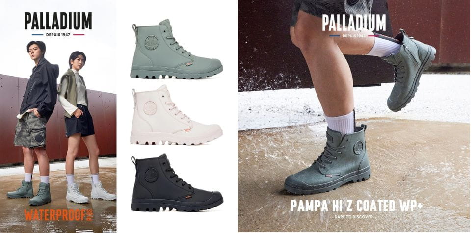 PALLADIUM再生橘標防水靴