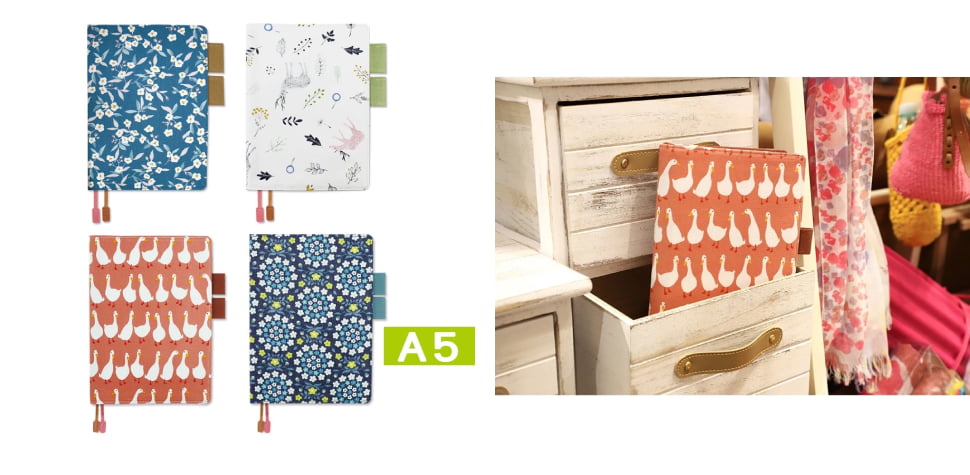 珠友進口花布雙筆插書衣