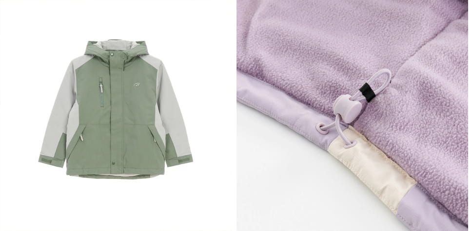 GIORDANO童裝連帽衝鋒外套